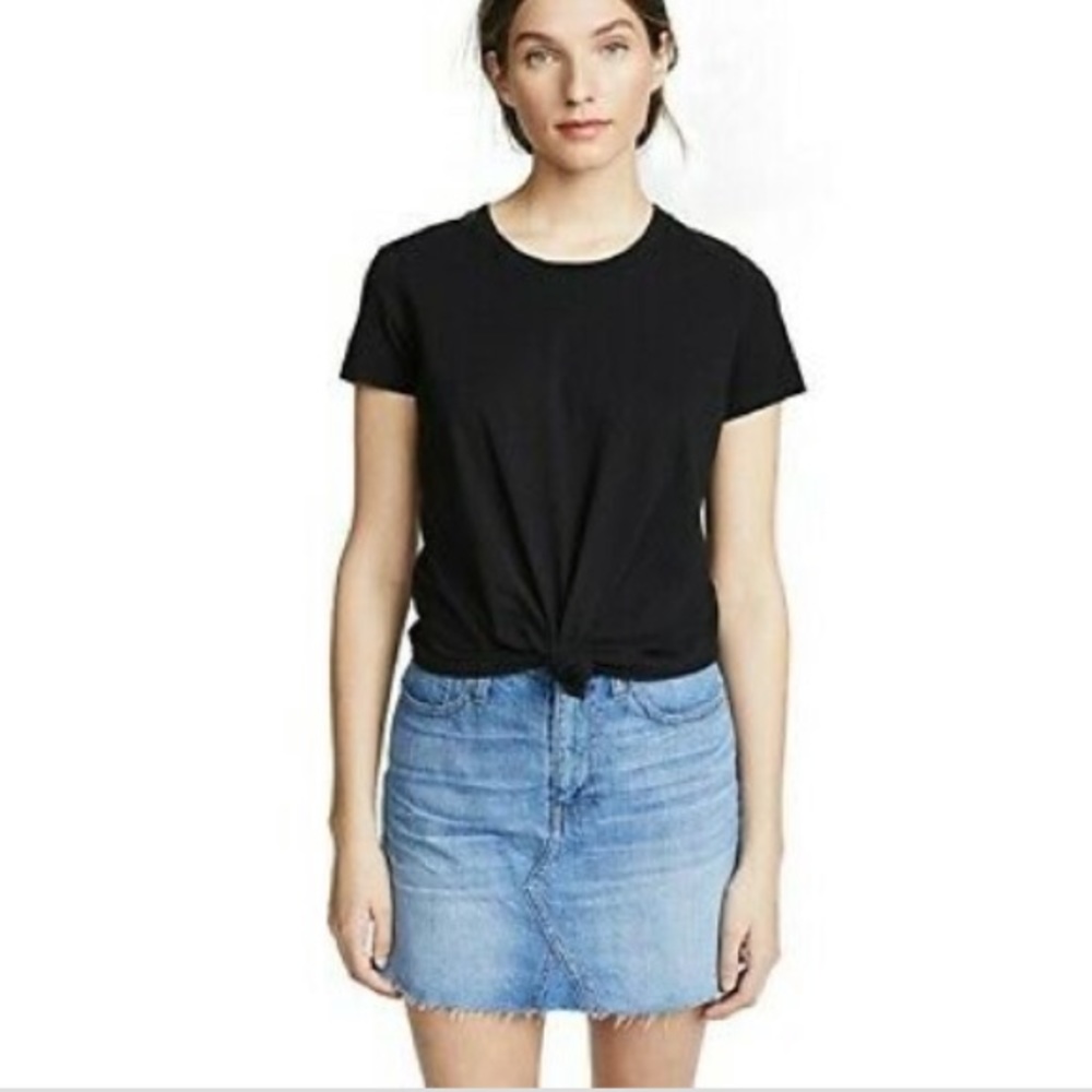 Black Madewell tie t-shirt